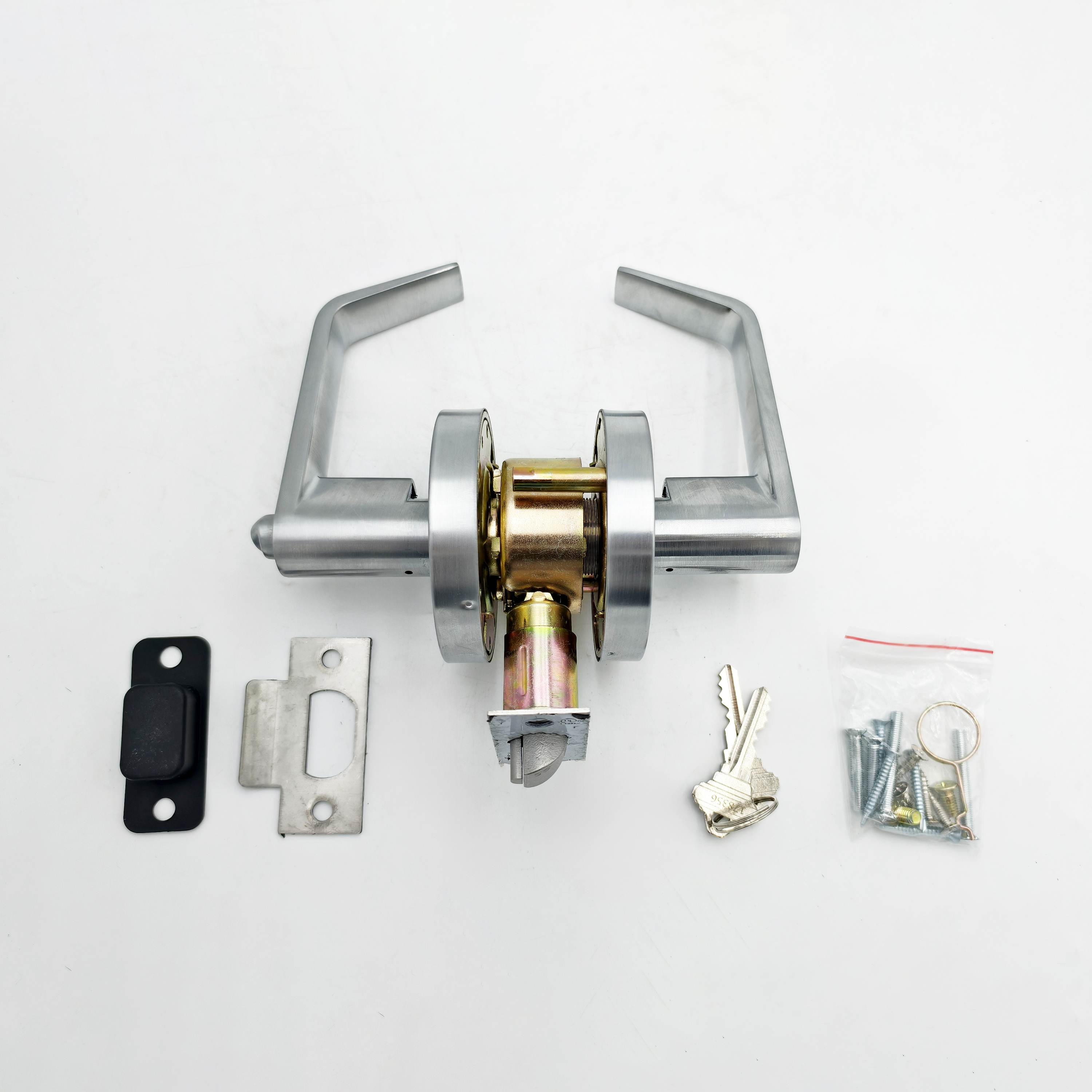 Factory Heavy Duty for Certified Commercial Lock Set Keyed Entry Grade 2 Anti-Theft Stainless Steel 304 Security Door Lock Satin · image 3