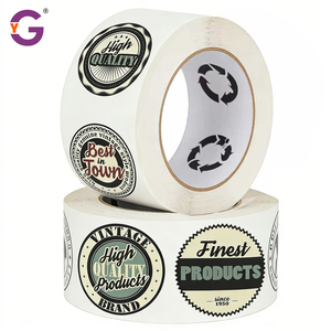Étiquettes rondes personnalisées, autocollants en vinyle adhésifs, autocollants de logo pour l'emballage et les bouteilles, étiquettes personnalisées imperméables, <span class=keywords><strong>impression</strong></span> d'autocollants - Product Image 5