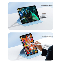 Drehbare Folio-Tablet-Schutzhülle Anti-Vergilbung Transparente Hartschale Stifthalterung Auto-Schlaf/Aufwach-Funktion OEM-Logo für iPad 10/9/8/7