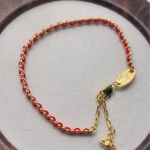 Pulsera de Cuerda Roja con Cuentas de Circonio Vivian Benming, Diseño de Caballo, Joyería Exquisita de Lujo Ligero para Mujer, Versión de Alta Gama, Reino Unido - Product Image 1