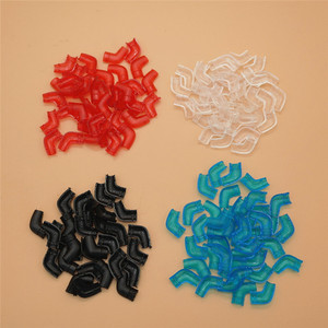 Connecteur pliable en plastique, adaptateur à Angle droit pour câble de casque, quatre couleurs, rouge, bleu, noir, transparent - Product Image 3