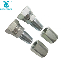 22618D-R5 Raccord femelle forgé plaqué zinc 60 °   Raccord hydraulique conique en acier inoxydable avec filetage interne BSP réutilisable