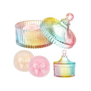 Venta al por Mayor de Frascos de Vidrio Vacíos de Lujo Personalizados con Tapas, Frascos de Vidrio con Recubrimiento Electrolítico para Envasado de Velas - Product Image 1