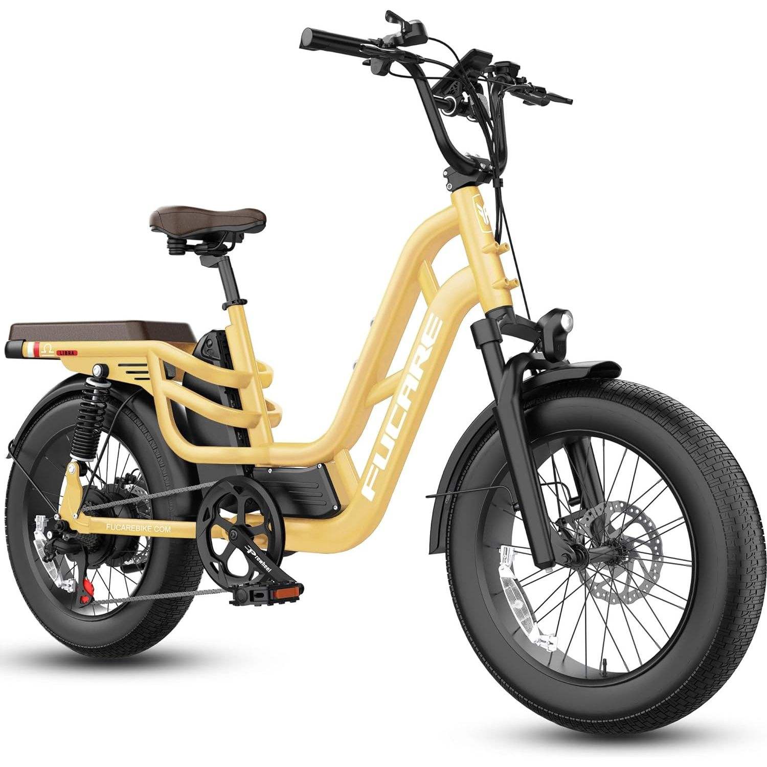 20 Inch Fat Tire Long Range Road Full Suspension Step Electric Bicycle