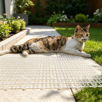 Tapis anti-chats et anti-serpents, tapis à pointes, 11*78 pouces, rouleau en plastique découpable, tapis répulsif pour animaux d'intérieur et d'extérieur, jardin