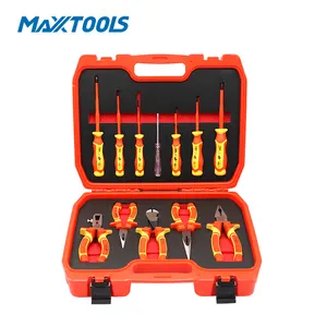 <span class=keywords><strong>12PC</strong></span> 1000V VDE Cách Điện Công Cụ Thợ Điện Công Cụ Thiết Lập Plier Và Tuốc Nơ Vít VDE Bộ - Product Image 1