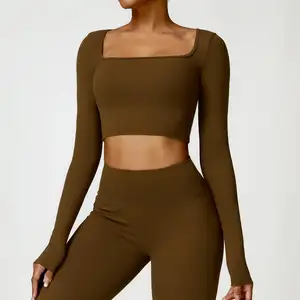 Yoga seti Fitness Yoga giyim kız kalın para mujer egzersiz kıyafeti Polyester Spandex bambu ganimet ikinci cilt tayt Por Mayor