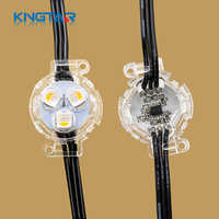 30mm 3 LED DC 12V RGBW Pixels LED à lumière ponctuelle IP67 Étanche Durable Éclairage extérieur pour paysages et avant-toits Blanc chaud Haute luminosité