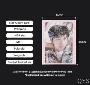 Protège-cartes transparents QYS pour cartes TCG, photocartes KPOP et objets de collection - Product Image 5