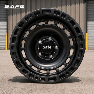 Rines Todoterreno Forjados con Acabado Mate Negro Simulado Beadlock, 17x9 18x9 Pulgadas, 5x127, <span class=keywords><strong>de</strong></span> Aleación, para <span class=keywords><strong>Jeep</strong></span> Wrangler <span class=keywords><strong>Rubicon</strong></span> 4x4 SUV - Product Image 3
