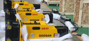 SOOSAN Disjoncteur hydraulique SB40 Boîte Type Marteaux de démolition Fixation pour Mini Pelles Chargeuses-pelleteuses ou chargeuse compacte - Product Image 4