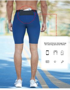 Tùy Chỉnh Người Đàn Ông Của Thể Thao Chặt Chẽ Độ Đàn Hồi Cao Ngoài Trời Nhanh Chóng Làm Khô Chạy Và Tập Thể Dục Năm Inch Yoga Nén Đào Tạo Quần Short - Product Image 3