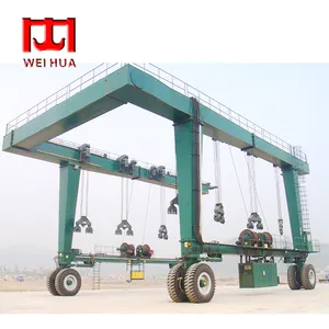 China Weihua Crane kleines 50ton Boot heben 60 Tonnen Reise lift krane Tonnen Yacht kran Preis