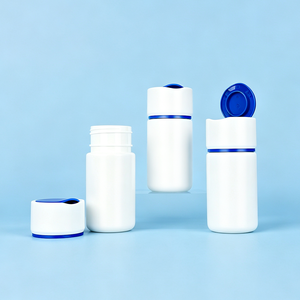 กล่องเก็บยาพลาสติกสีขาวแบบฝาพับพร้อมบรรจุภัณฑ์ทรงกลมพิมพ์ลายตามสั่งสำหรับใช้ในอุตสาหกรรม - Product Image 2