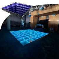 Panneau de sol de danse LED interactif de haute qualité pour mariages et discothèques, sol de danse LED à miroir infini 3D