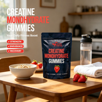 Gummies de créatine monohydrate personnalisables OEM/ODM 5000mg – Supplément de créatine sans sucre pour la routine quotidienne