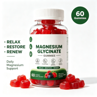 Gummies de glycinate de magnésium pour le voyage en avion, format sac à dos et sac à main