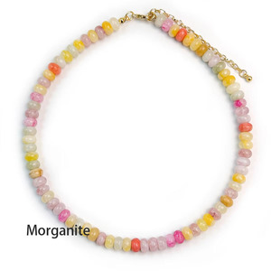 Collier Abacus Bohème d'Été 5*8 pour Femme, Perles Colorées Artisanales en Pierre Naturelle, Bijoux en Gros - Product Image 6
