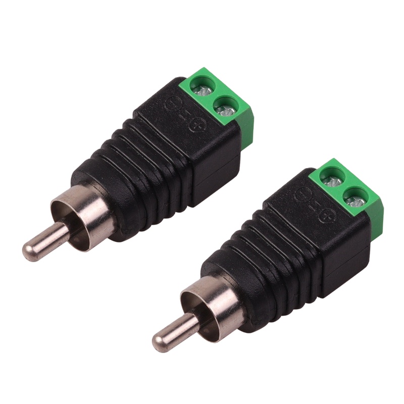 AV Aksesoris CCTV RCA Laki-laki Plug DC 12 V Jack Power Konektor