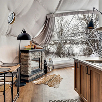 Oferta Especial: Domo Geodésico para Glamping, Casa Iglú para Exteriores con Baño para Hostelería
