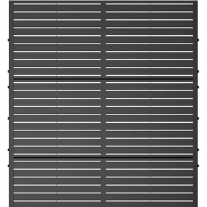 Shunuo, cama de jardín elevada de hierro, ruedas de enrejado, 72x47x16, diseño moderno, agujeros de drenaje fácilmente ensamblados, pantalla de privacidad - Product Image 1