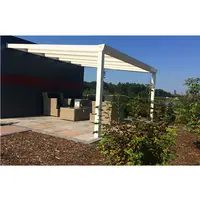 Su geçirmez alüminyum çerçeveli sundurma tente gölgelik veranda gölgeliği çatı sistemi