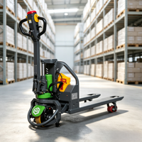 Transpalette électrique MOVMES 48V20Ah avec batterie au lithium, transpalette à changement rapide, déplaceur latéral hydraulique, pneus en polyuréthane