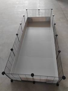 <b>Grid</b> Classic Luxury CC Guinea Pig Cage House Carrier with Button Closure and Plastic Tray <b>Grid</b> Classic Luxury CC Guinea - Product Image 2