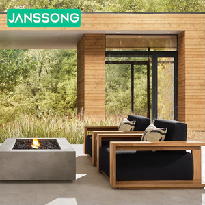 Conjunto de Sofás de Exterior, Muebles de Exterior de Teca Modernos para Hotel, Sofá de Jardín para Villa, Conjunto de Jardín de Lujo, Muebles de Patio para Resort - Product Image 1