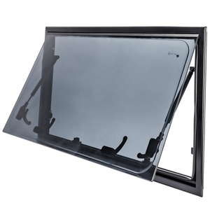 Fenêtre latérale de camping-car en verre acrylique à coins carrés, fenêtres à ouverture vers l'extérieur, certification E-mark, fenêtre de caravane européenne, style camping - Product Image 2