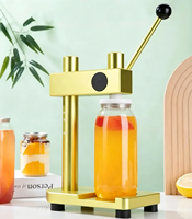 Machine à sceller les canettes de boissons Baiwin pour thé au lait, scelleuse manuelle de canettes avec couvercle à ouverture facile pour café et bar