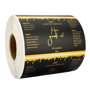 Tùy chỉnh dính Nhãn dán nhãn tùy chỉnh in ấn PVC vàng dập <span class=keywords><strong>logo</strong></span> UV lớp phủ chống hàng giả Quà Tặng thủ công cuộn nhãn - Product Image 5