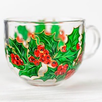Regalos Promocionales para Bodas, Taza de Vidrio Moderna con Diseño de Frutas Pintado a Mano, Nombre Personalizado, Nombres Personalizados, Doble Pared