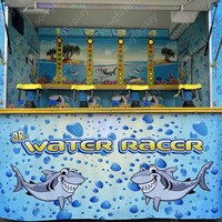 Remorque de jeu Songfa Metal Water Racer pour 2 à 4 joueurs, équipement de parc d'attractions pour course aquatique, jeu de carnaval à louer