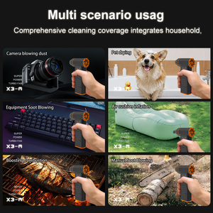 منفاخ هواء كهربائي متعدد الوظائف لاسلكي مع شاشة LED للسيارة/لوحة المفاتيح/الثلج/التنظيف، مروحة نفاثة قابلة لإعادة الشحن - Product Image 5