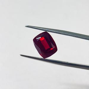 Rubis de culture en laboratoire, forme coussin, facetté, rouge, pierres précieuses en vrac pour la fabrication de bijoux, procédé de fusion à la flamme, rubis corindon - Product Image 5
