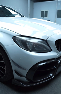 Pare-chocs avant en fibre de carbone de haute qualité de type IMP, adapté aux <span class=keywords><strong>Mercedes</strong></span> Benz W205 <span class=keywords><strong>AMG</strong></span> C63 C63s berline <span class=keywords><strong>quatre</strong></span> portes 2015-2021 - Product Image 4