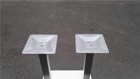 Base de table personnalisable en acier inoxydable brossé S.S201 700x400xH720mm, support métallique pour restaurant, café, plusieurs tailles disponibles