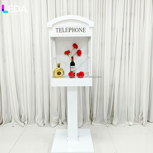 LEDA, diseño más nuevo, cabina de teléfono desmontable para exteriores, soporte de libro de visitas de Audio para bodas, suministros de decoración para fiestas - Product Image 3