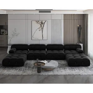 ATUNUS Luxus Samt elegante High Fashion Korea modulare Schnitt Lounge Sofa Set China Foshan Möbelfabrik U Form Couch