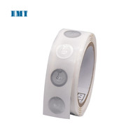 NFC 13.56MHz Mini ukuran Diameter 15mm Nfc213 pasif diri perekat RFID NFC 213 basah Inlay stiker diprogram NFC Label