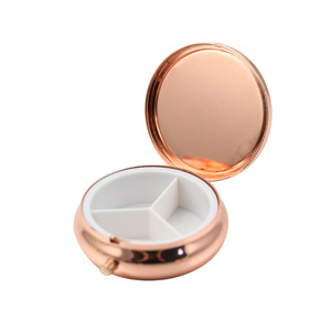 Hộp Đựng Thuốc Tròn Tự Làm Tùy Chỉnh Hộp Đựng Thuốc 3 Ngăn Hộp Đựng Thuốc Du Lịch - Product Image 3