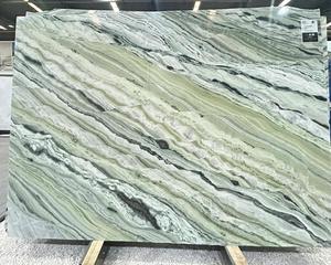 Modern High Quality Natural Green Marble for Indoor Kitchen Countertops Hotel Villa Walls &amp; Floors Luxury Stones Used - Product Image 3