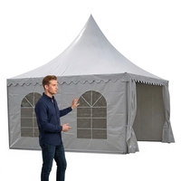 Tente de réception extérieure Peak Top avec structure en aluminium, résistante aux UV et imperméable, pour mariage, banquet, été, en tissu PVC