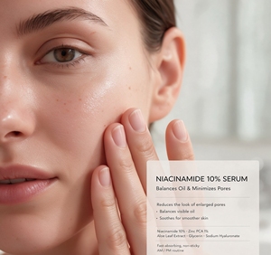 Sérum Visage Liquide Bio ETRUN ALISA à 10% de Niacinamide avec Zinc PCA, <span class=keywords><strong>Acide</strong></span> Hyaluronique et Aloe pour l'Acné et le Raffinement des Pores, Unifie le Teint - Product Image 3