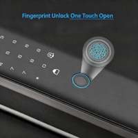 Serrure de porte intelligente à reconnaissance faciale 3D, interphone vidéo, empreinte digitale, clavier RFID, application Tuya WiFi, verrou de sécurité pour la maison