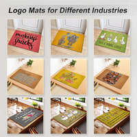 Tapis rond en flanelle avec logo personnalisé, impression numérique, antidérapant, tapis de sol sur mesure, forme et motif personnalisés, tapis pour la maison, l'entreprise, l'hôtel
