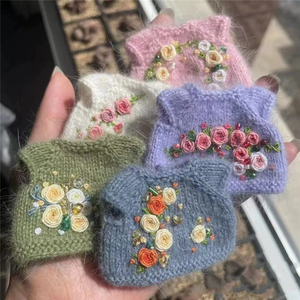 DC091 Custom <span class=keywords><strong>mini</strong></span> bambola maglieria vestiti <span class=keywords><strong>bambole</strong></span> maglia a mano maglione set 18 pollici bambola uncinetto maglione - Product Image 3