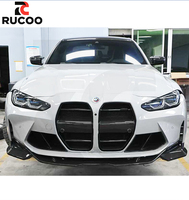 Parrilla Delantera de Fibra de Carbono Seca de Una Pieza ST para BMW G80 M3 G82 G83 M4, Reemplazo de Encaje de Fábrica para Parrilla Delantera Street Track Builds