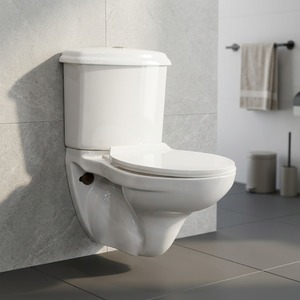 Vistaar European Standard Modern Square Ceramic Two Piece Toilet P <b>Trap</b> Bathroom Water Closet Set - Product Image 6